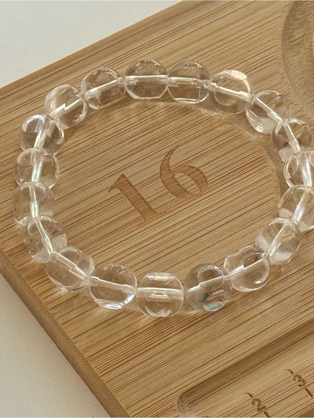 Clear Quartz bead bracelet